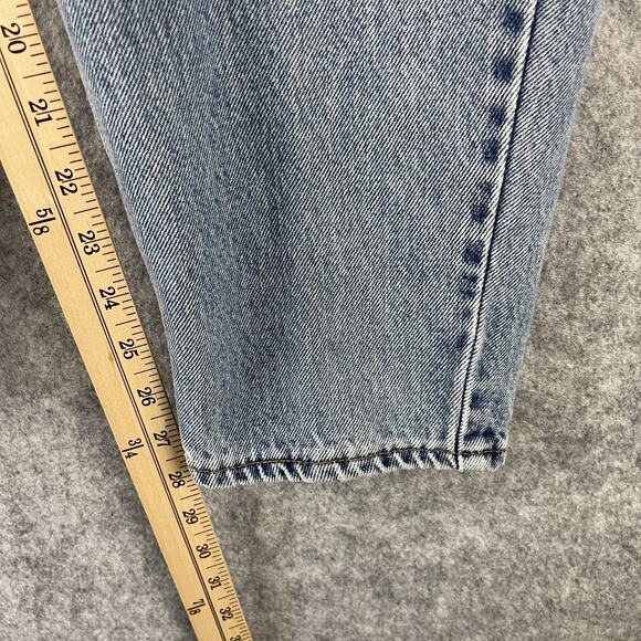 Vintage Levis 550 Jeans Womens 18W Short Relaxed Tapered Light Wash Mom USA 90s - Picture 6 of 15
